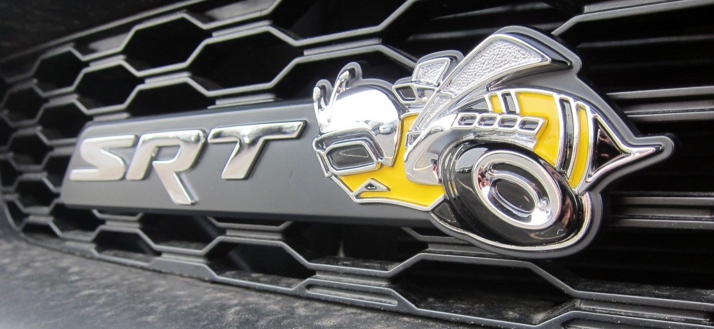 Mopar OEM "SRT Super Bee" Grille Emblem - Click Image to Close